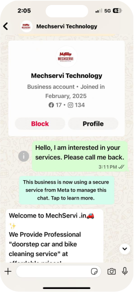 Conversational AI Booking UI